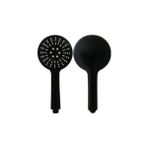 Qniay Piano Black Duş Başlığı Fonksiyonlu - Sağ