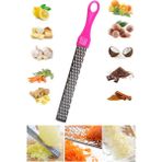 Qniay Qnykitchen Lüx Pratik Uzun Peynir Limon Rendesi | Renkli Saplı Paslanmaz Çelik Rende
