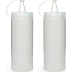 Qniay Şeffaf Sos Şişesi 400 ml 2 Adet, Yağdanlık, Sirkelik