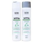 QoD Saç Dökülmesini Engelleyen Kırılgan Saçlar İçin Vitta Şampuan ve Saç Kremi - Kapsaisinli 300ml + 300ml