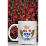Qoeuyl Boutique Krallar Kasımda Doğar Baskılı Doğum Günü Hediyelik Kupa Bardak - Beyaz