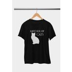 qoeuyl boutique Mother Of Cats Baskılı Game Of Thrones Hediyelik Eğlenceli Beyaz Unisex T-Shirt