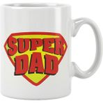 Qoeuyl Boutique Super Dad Babalar Günü Doğum Günü Hediye Baskılı Kupa Bardak - Beyaz
