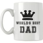 Qoeuyl Boutique Worlds Best Dad Babalar Günü Doğum Günü Baba Hediye Baskılı Kupa Bardak - Beyaz