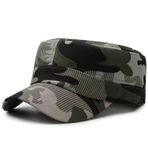 QOHNK Camo Düz şapka şapka Erkek Ordu Askeri Eğitim Camo Caps Beyzbol Çöl Dijital Kamuflaj Kap Unisex, Askeri 01, One Size