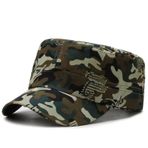 QOHNK Camo Düz Şapka Şapkalar Erkek Ordusu Askeri Camo Caps Beyzbol Çöl Dijital Kamuflaj Kap Kadın Şapkası, C2, One Size