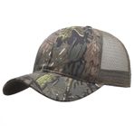 QOHNK Kamuflaj Beyzbol Şapkası Erkekler ve Kadınlar Açık Güneş Koruma Çabuk Kuruyan Şapka Avcılık Orman Yaprakları Kamuflaj Şapka, Kamuflaj Mesh Cap #4, One Size
