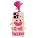 QoKcoahn iPhone 12/12 Pro için Kılıf, Kawaii Telefon Kılıfları 3D Karikatür Kılıflar Sevimli Komik Pembe Uzun Saç Bikini Yumuşak Silikon Kauçuk Darbeye Dayanıklı Koruyucu Kılıf Kadın Kız iPhone 12/12