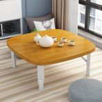 QOMJSDLP Portatif Japon katlanabilir ahşap sehpa, yere oturmak için, oturma odası veya açık havada piknik için küçük alçak çay masası, 60 x 35 cm (24 x 14 inç)