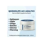 QOZMOLİFE Acı Azaltıcı Epilasyon Ağda Dolgu Botoks Dövme öncesi krem 50 ml