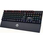 Qpart MECH-2000 Blue Switch Bilek Destekli Rgb Kablolu Mekanik Klavye siyah