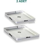 Qpazar Alüminyum 2li Baklava Börek Fırın Tepsisi 25X35&30X40