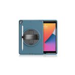 Qpen iPad 10.2 inç (8.nesil) Uyumlu Hand Strap Tablet Kılıfı Turkuaz