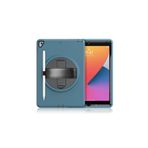 Qpen iPad 10.5 inç Uyumlu Hand Strap Tablet Kılıfı Turkuaz