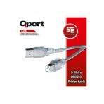 Qport 5 mt 2.0 Yazıcı Usb Kablo