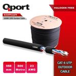 Qport Q-CATFLASH 23 AWG CAT6 500 mt LSZH Outdoor Kablo