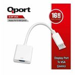 Qport Q-DP-VGA 0.15 m DP-VGA D Siyah 1080P Görüntü Adaptörü