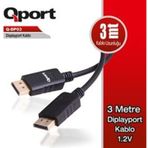 Qport Q-DP03 3 m Displayport Kablo
