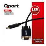 Qport Q DPV Display Port To Vga 1.8 m Çevirici Kablo