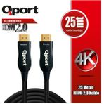 Qport Q-Hdmi253 Hdmi Kablo 25Mt Ver2.0 Altin Uçlu 3D 4K