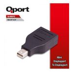 Qport Q-MDP2 Mini Display Port Erkek Display Port Dişi Çevirici Çoklayıcı Dağıtıcı