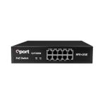 Qport Q-POE8M 8 Port 10/100 + 2 Port 10/100/1000 Uplınk Poe Swıtch - Option-1 - Beyaz