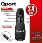 Qport Q-SUN400 2.4ghz USB Lazerli Sunum Kumandası - 1