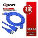 Qport Q-UZ3050 5 m 3.0 USB Uzatma Kablosu