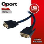Qport Q-VDV 1.8 mt DVI to VGA Çevirici