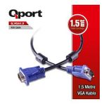 QPORT Q-VGA1_5 Q-VGA1.5 15 PİN FİTRELİ 1.5 METRE ERKEK ERKEK MONİTÖR KABLO