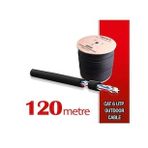 Qport Yüksek Bakır Utp 23Awg 0.58 MM Dış Ortam Cat6 Outdoor Kablo 120 Metre