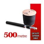 Qport Yüksek Bakır Utp 23Awg 0.58 MM Dış Ortam Cat6 Outdoor Kablo 500 Metre