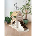 Qpr Design, Ahşap Tavşan Evi, Iki Katlı Tavşan Kalesi, Tavşan Mobilyaları, Modern Tavşan Mobilyası, Ahşap Evcil Hayvan Evi Ekstra Büyük Tavşan Evi, Tavşan Yatağı - X-Large