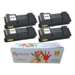 QPrint Kyocera TK350 4'lü Ekonomik Paket Garantili Uyumlu Drum Ünitesi FS3040 3140 3540 3640 Muadil Toner - Siyah - Standart