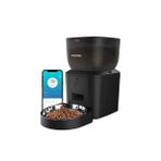 QQ023 Akıllı Kedi Köpek Mama Kabı, Tuya App-Wifi Uzaktan Kontrol, 4lt Hazne, Metal Kase