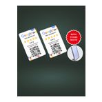 QrCodeClick 2 Adet Google yorum Kartı - (STANDLI) - NFC ve QR Kod Özellikli