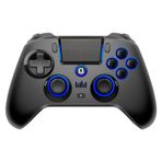 QRD Spark N5 Wireless Controller for PS4 Pro Slim PS3 PS2 Steam Deck PC Windows Mac TV Box, Halleffect Gamepad Joystick with 3.5mm Audio Port+Speaker+Mic, Macro N1+N2, Turbo Speed Up,PS4 controller
