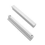 Qrity 2x Mobilya Kolları Delik Aralığı 96 mm Kapı Kolları Mutfak Bar Tutacağı Dolap Kolları Çekmece Kolları Mutfak Dolapları için Mutfak Dolapları Gümüş