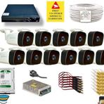 QROMAX 11 Kamerali Set - Hareket Algılayan 36 Ir Led 5MP Lensli 1080P Güvenlik Kamerasi Seti 5236