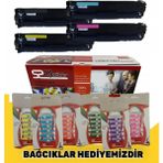 Qstar Hp CB540 541 542 543A SET MUADİL TONER CP1215 CP1217 CP1515 CP1518 CM1312 - Black - 0,5 kg x 1 Adet