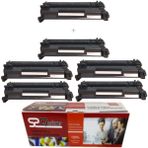 Qstar Hp CF226A 5 + 1 Ekonomik Paket Garantili Uyumlu Toner M402 MFP426 LBP212 MF421 CRG052 Muadil Toner - Siyah