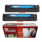 Qstar Hp Çipli 415A Mavi 2'li Ekonomik Paket Garantili Uyumlu Toner Mfp M479FDW M454DW Muadil Toner - Cyan