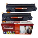 Qstar Hp Çipli CE278A 78A 2'li Ekonomik Paket Garantili Uyumlu Toner P1566 P1606DN M1536 Muadil Toner - Siyah