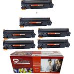 Qstar Hp Çipli CE278A 78A 5 + 1 Ekonomik Paket Garantili Uyumlu Toner P1566 P1606DN M1536 Muadil Toner - Siyah