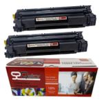 Qstar Hp Çipli CE285A 85A 2'li Ekonomik Paket Garantili Uyumlu Toner Laserjet P1102-P1104 Muadil Toner - Siyah