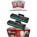 Qstar Hp Laserjet M107A Çipli Muadil Toner 1+1 2'li Paket 106A W1106A 1000 Sayfa