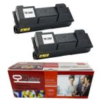 Qstar Kyocera TK350 2'li Ekonomik Paket Garantili Uyumlu Drum Ünitesi FS3040 3140 3540 3640 Muadil Toner - Siyah