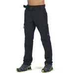 Q&steinbock Argos Two Kargo Cepli Kışlık Erkek Outdoor Pantolonu (Palaskalı Kemer Hediyeli) - Siyah - 2XL