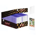 QTYORD Kartlar için 400 Adet Şeffaf Üstten Yükleyiciler (200 Adet Sert Plastik Kart Tutucuları ve 200 Adet Kart Kılıfı 3" x 4"), Pokemon, Beyzbol, Standart Ticaret Kartları için Kart Koruyucu Kılıflar