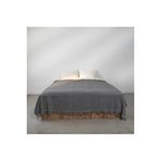 Qua Home Curly Çift Kişilik Battaniye Siyah Gri 200x220 Cm Siyah -Gri